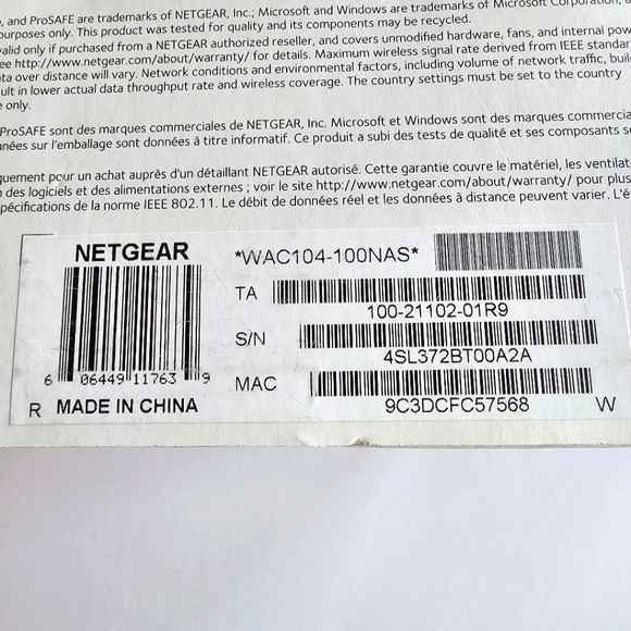 NETGEAR Wireless Desktop Access Point (WAC104) - WiFi Dual-Band AC1200 Speed - Picture 11 of 14